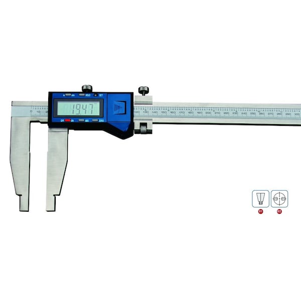 H & H Industrial Products Dasqua 0-300mm/0-12" Jaw Length 90mm Heavy Duty Digital Caliper 2220-8113 - main